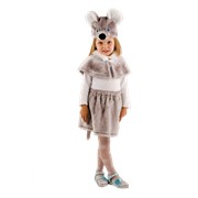 Детский карнавальный костюм Мышка серая фото