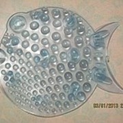 Рыбка ОРТО полуцвет бирюза. Мини-коврики в ванную фотография