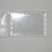 Заготовка акриловая для магнита на холодильник в форме марки прямоугольная фото