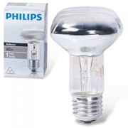 Лампа накаливания PHILIPS Spot R63 E27 30D, 60 Вт, зеркальная, колба d = 63 мм, цоколь E27, угол 30°, 043665 фото