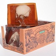Натуральное глицериновое мыло ручной работы «Шоколад с молоком» фото