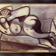Картина Женщина, лежащая на гигантской руке, 1945 , Пикассо, Пабло фотография