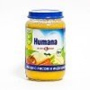 Пюре Нumana Овощи с рисом и индейкой, с 8 мес 190 гр фото