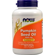 Тыквенное масло NOW Foods Pumpkin Seed Oil 1000 mg (100 капсул)