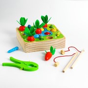 Детский развивающий набор «Рыбалка + морковки» 15,5х15,5х4 см фото