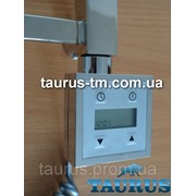 Квадратный электроТЭН с экраном + регулятор + таймер (Польша) хром, для полотенцесушителя TAURUS TERMA KTX3 chrome