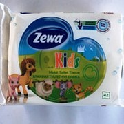 Влажная туалетная бумага для детей Zewa, 42 листа