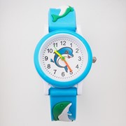 Часы наручные детские 'Дельфин', d3 см, ремешок 20 см фото
