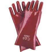 Перчатки NITRAS® 160435 Перчатки из ПВХ, полностью облитые, на трикотажной основе. Защита от химикатов. фото