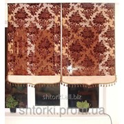 Японские панельки Жакард шоколад, код 33п фото