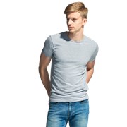 Мужская футболка-стрейч StanSlim 37 Серый меланж XS/44 фото