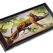Нарды малые 40х20х3,6см Animal Series Тонированный цветной рисунок фото