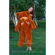 Плюшевый медведь Тедди 140 см Коричневый фото