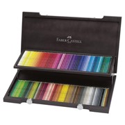 Карандаши цветные акварельные художественные FABER-CASTELL "Albrecht Durer", 120 цветов, деревянный ящик,