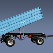 Прицеп тракторный ПТС-4-02, грузоподъемностью 4000 кг, для перевозки различных грузов. Объем кузова 8 куб. м. Тягачи: трактора МТЗ-80/82, ЮМЗ-6Л/6М, Т-50/50А фото