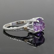 Серебряное кольцо с аметистом “Роуз“ от WickerRing фото