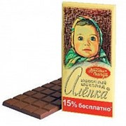 Шоколад молочный Аленка, Красный Октябрь, 200 гр. фото