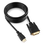 Кабель Gembird Cablexpert HDMI-DVI 19M/19M 3m Single Link Black CC-HDMI-DVI-10 фотография