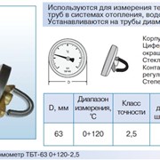 Термометры биметаллические трубные ТБT ТУ У 33.2-14307481-033:2005