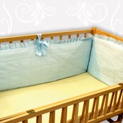 Мягкие бортики по периметру детской кроватки 40см фотография