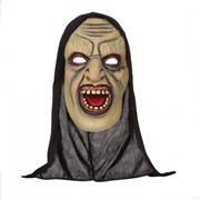 Маска латекс страшная на Хеллоуин Демон с открытым ртом фото
