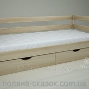 Кровать одноярусная Классик Natural. Ясень. фото