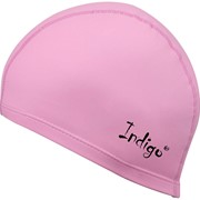 Шапочка для плавания ткань прорезиненная с PU пропиткой INDIGO, IN048, Розовый, фотография