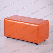 Банкетка/прямоугольник с сиденьем для магазина ПФ-2(оранж) фотография