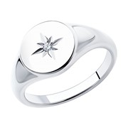 Серебряное кольцо с фианитами SOKOLOV 94013135 фото