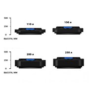 Бак плоский (пластиковый,черный) для летнего душа(каркаса) 55, 110, 150, 200 л. Доставка. фото
