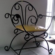 Кресло садовое, металлическое фото
