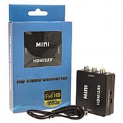 Переходник преобразователь из HDMI в AV/RCA/CVBS (Черный) фотография