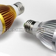 Светодиодная лампа E27 5w(=60w) груша 5xE27B5 холодный свет (5шт) фото