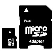 Карта памяти microSDHC 16Gb + переходник фото