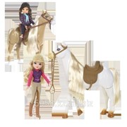 Кукла в наборе Катаемся на лошади кукла + лошадь двиг