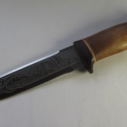 Нож кованый НС-41 с гравировкой, Златоуст фотография