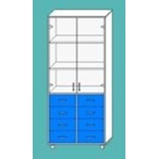 Шкаф медицинский двухстворчатый для медикаментов МШ-2.04-ВТМ цветной
