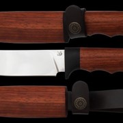Нож Бобр сталь Х12Ф1 в деревянных ножнах фото