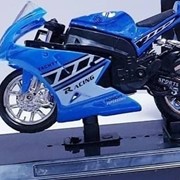 Игрушка мотоцикл синий фотография