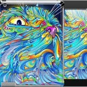 Чехол на iPad 2/3/4 Яркий узорчатый кот 3065c-25 фотография