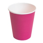 Бумажные стаканы для горячих и холодных напитков Розовый 250 мл фото