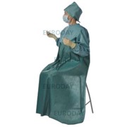Халат хирургический для работы сидя с усиленной защитой, “евростандарт“, укладка операционная фотография
