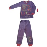 Пижама для девочек ИНТЕРЛОК фиолетовая фото