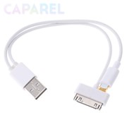 2 в 1 USB кабель для зарядки для iPhone/IPad/iPod фото