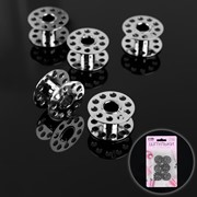 Набор шпулек, d 2 см, 6 шт, металл фото