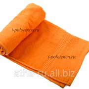 Простынь махровая, без бордюра (Оранжевый) фотография