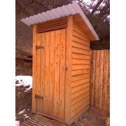 Туалет деревянный из хвойных пород дерева