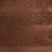 Полотенце с полосами коричневое