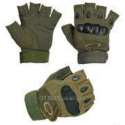 Тактические перчатки Oakley (Беспалый). - Khaki M,L,XL фото