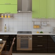 Кухонные гарнитуры зеленого цвета фото